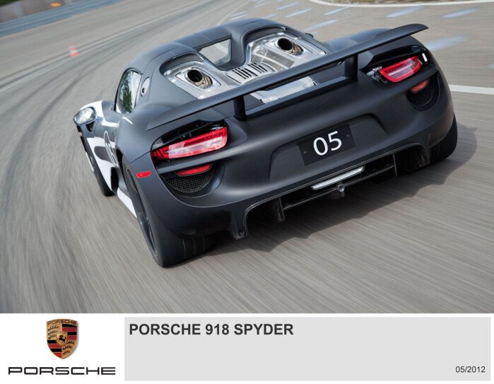 2013 Porsche 918 Spyder Closer To Production